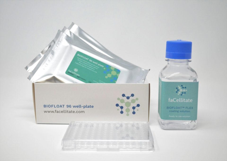 BIOFLOAT product line: pre-coated plates and coating solution for 3D cell culture